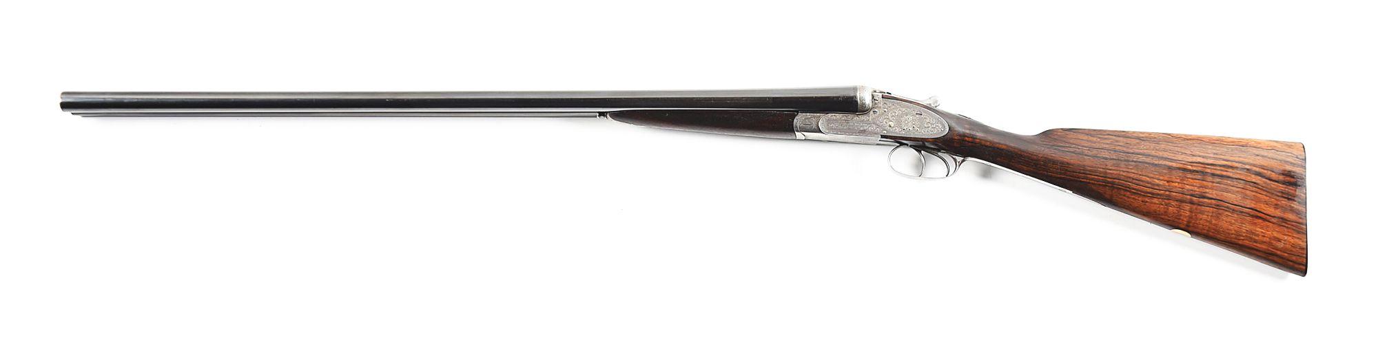 (A) CHARLES BOSWELL SIDE BY SIDE 12 GAUGE SHOTGUN.