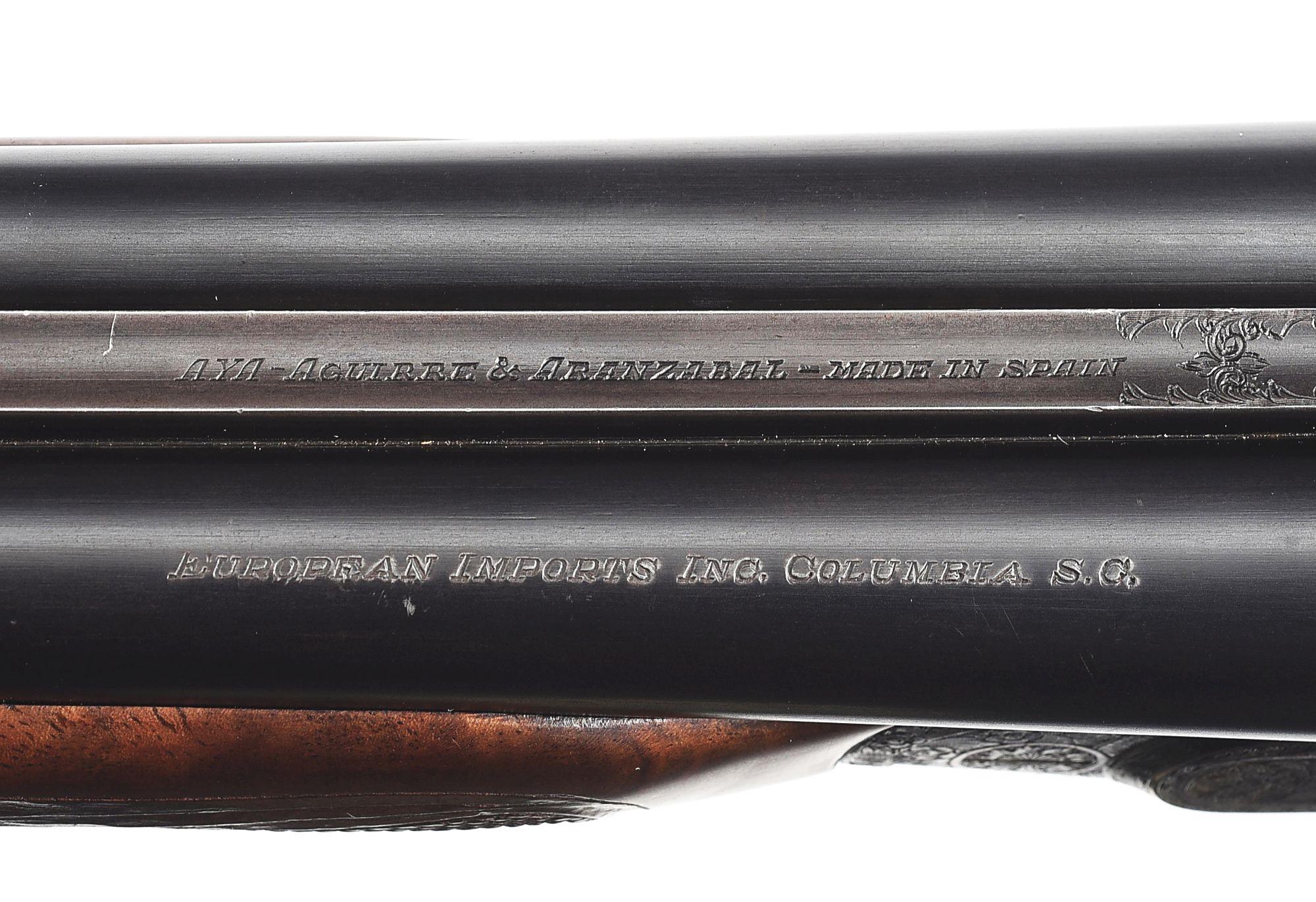 (C) FINE AYA 20 GAUGE SLE SIDE BY SIDE GAME GUN.