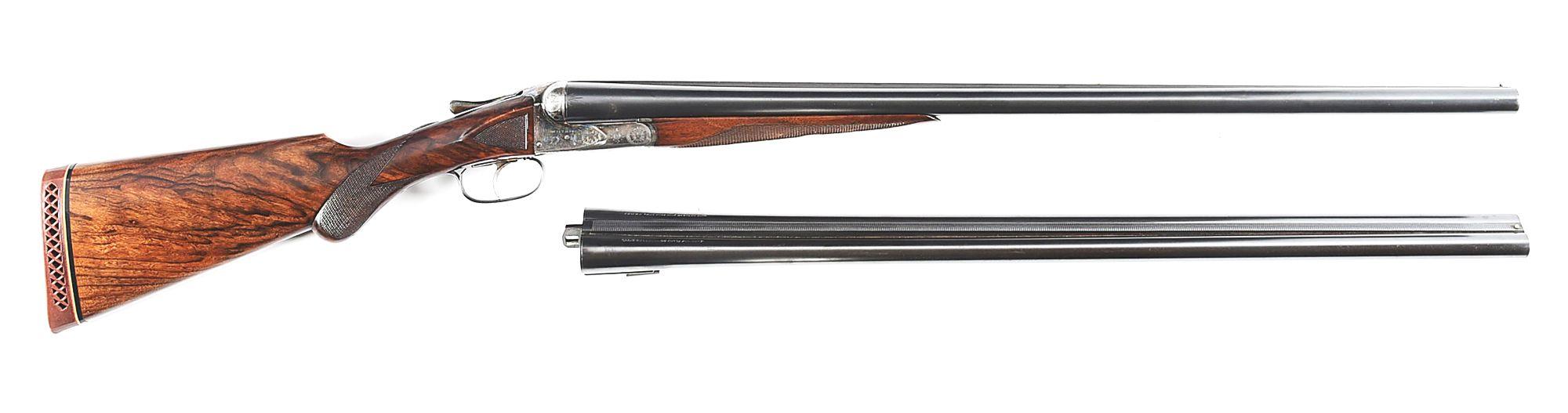 (C) A.H. FOX BE GRADE 12 GAUGE SIDE BY SIDE SHOTGUN, 2 BARREL SET.