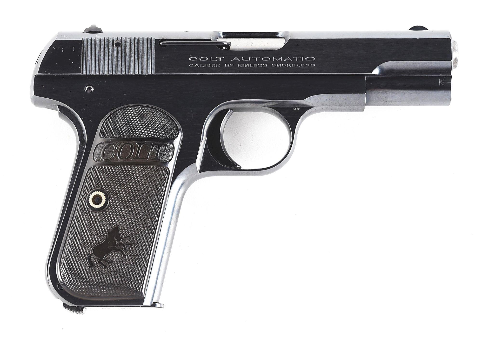 (C) COLT MODEL 1903 POCKET HAMMERLESS SEMI-AUTOMATIC PISTOL.