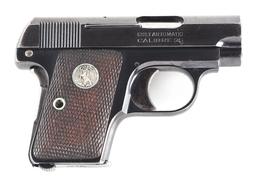 (C) COLT MODEL 1908 VEST POCKET SEMI AUTOMATIC PISTOL.