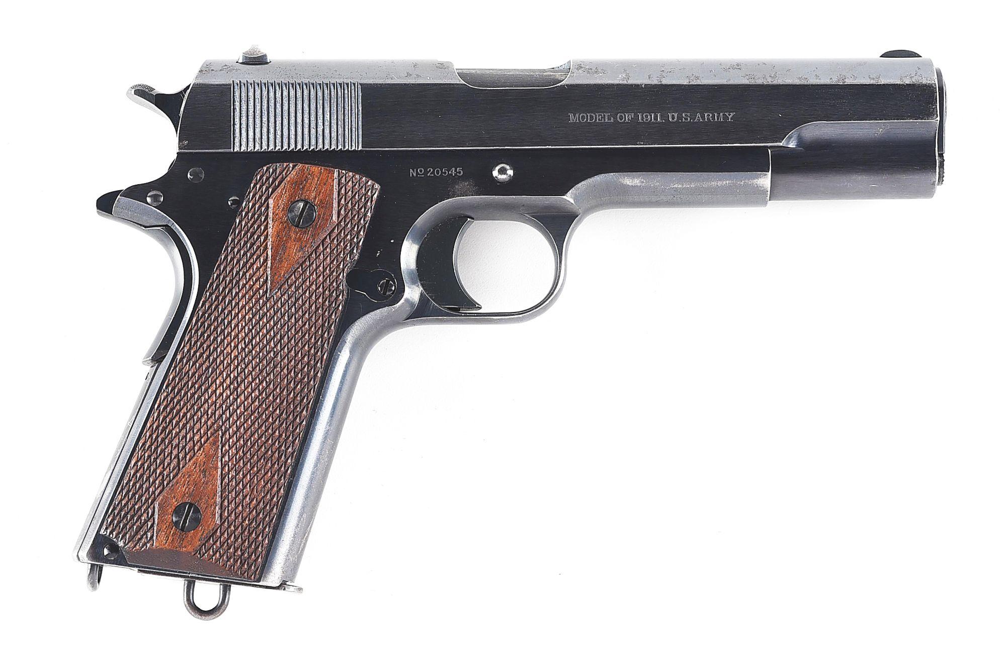 (C) COLT 1911 .45 ACP SEMI-AUTOMATIC PISTOL (1913).