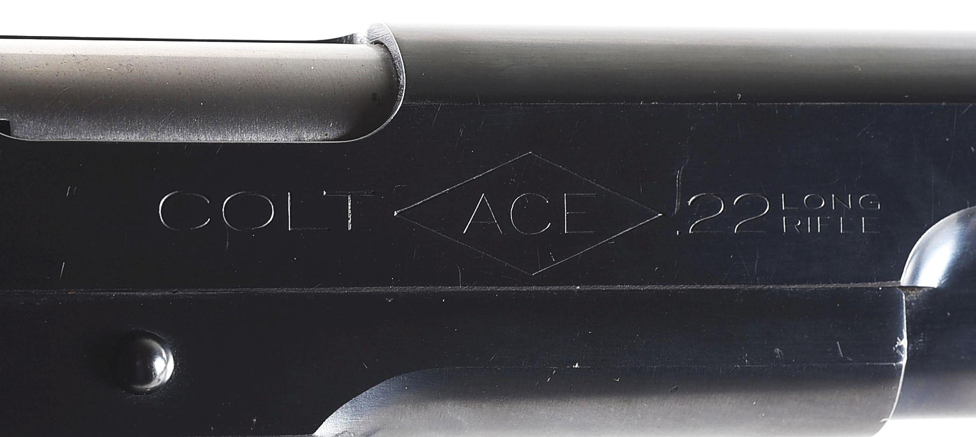 (C) PRE-WAR COMMERCIAL COLT ACE .22 LR SEMI-AUTOMATIC PISTOL (1940).