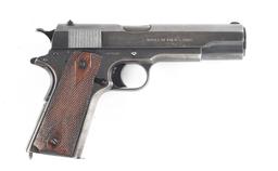 (C) COLT M1911 SEMI-AUTOMATIC PISTOL WITH 1918 DATED HOYT HOLSTER (1918).
