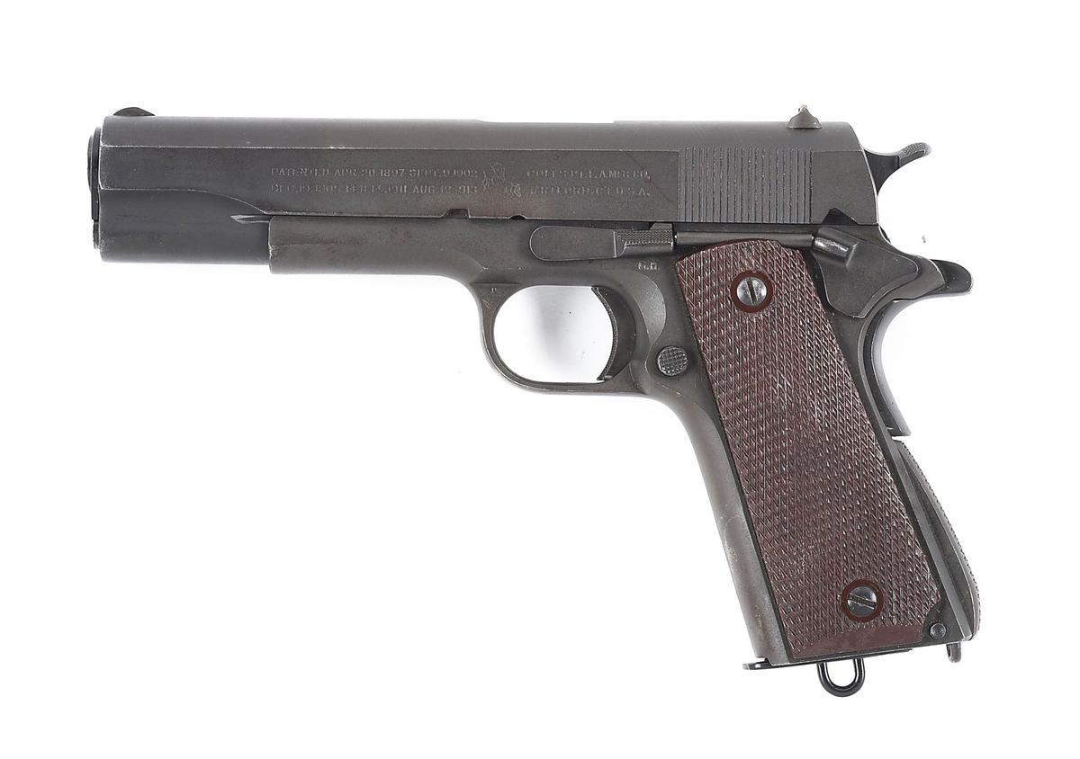 (C) COLT M1911A1 .45 ACP SEMI-AUTOMATIC PISTOL (1943).