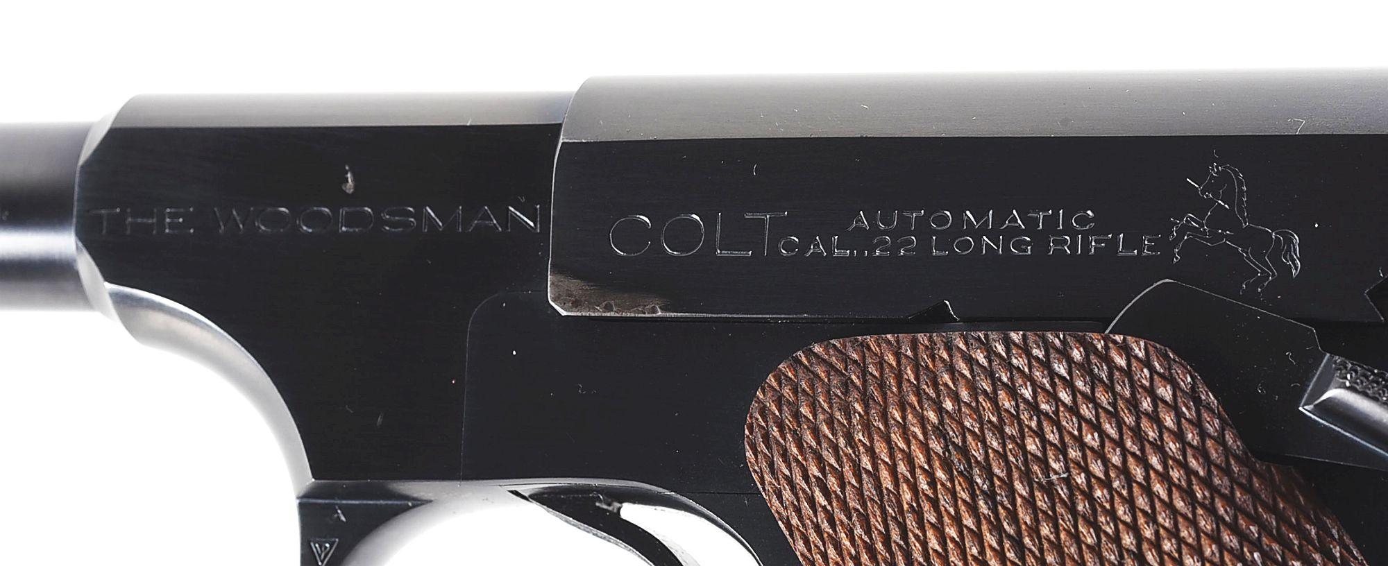 (C) PRE-WAR COLT WOODSMAN SPORT MODEL SEMI-AUTOMATIC PISTOL.