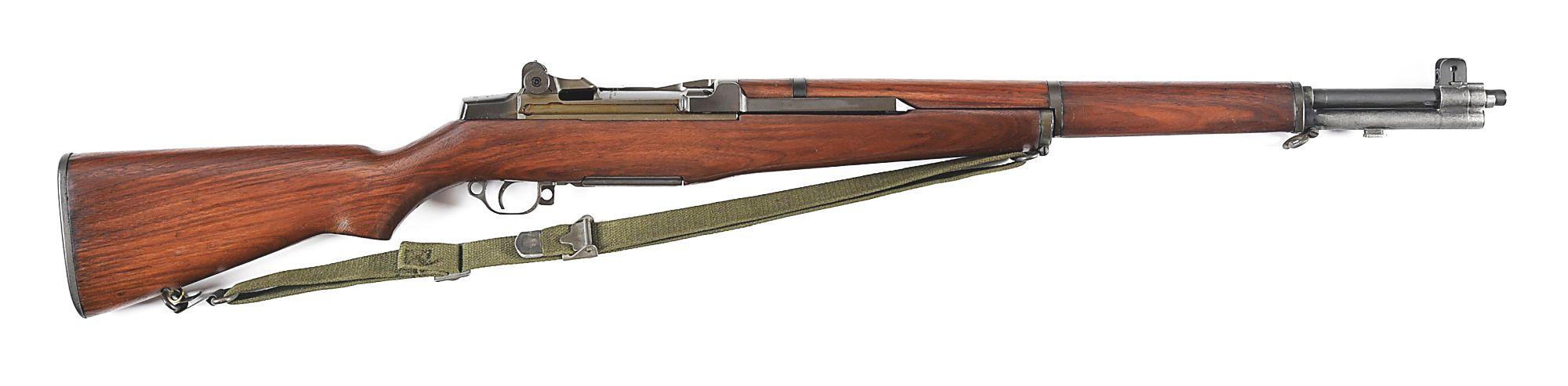 (C) US SPRINGFIELD M1 GARAND SEMI AUTOMATIC RIFLE.