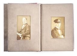 LOT OF 2: IMPERIAL GERMAN NAVAL OFFICER'S ALBUM AND MEDALS.