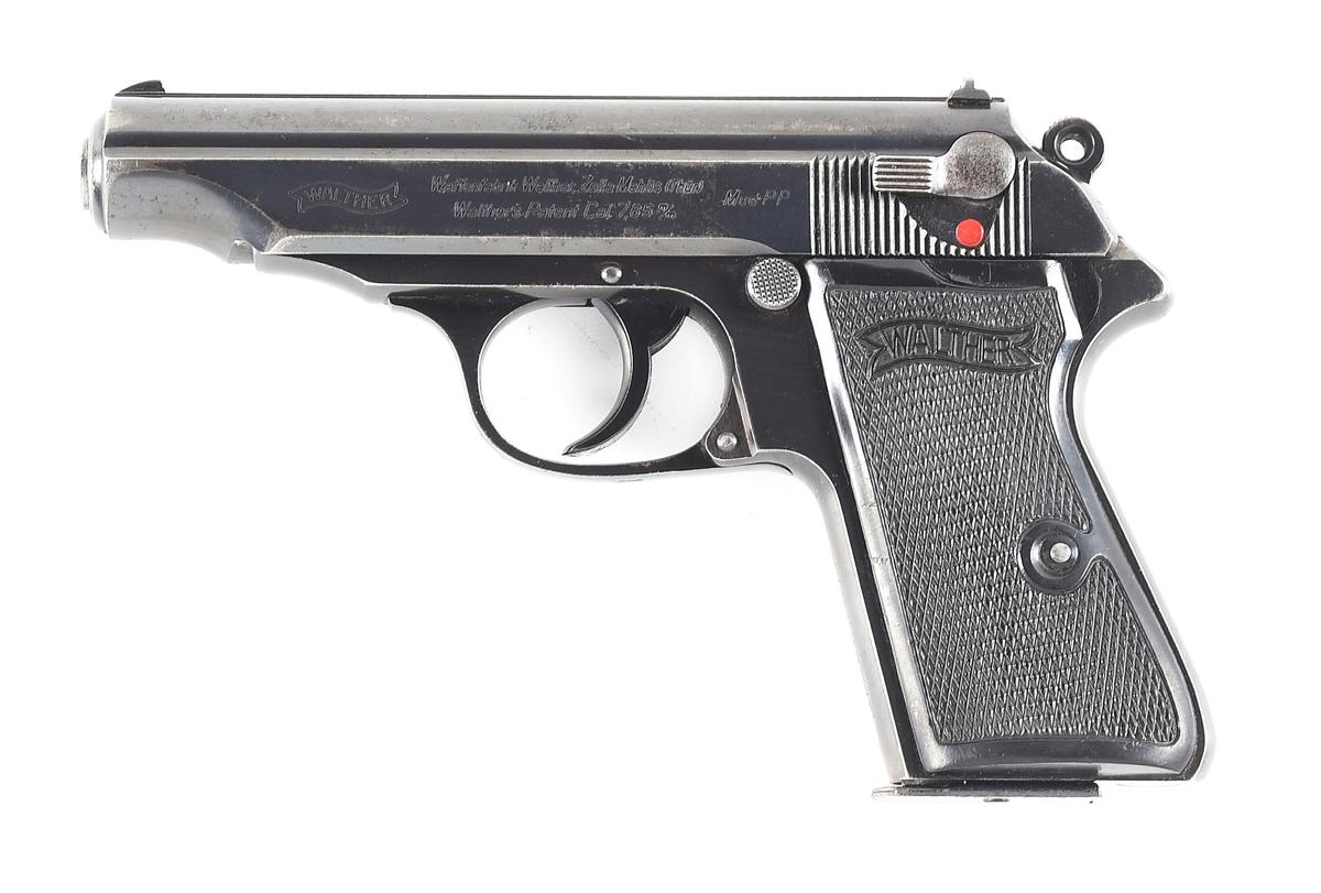 (C) RARE SA MARKED WALTHER PP SEMI AUTOMATIC PISTOL.