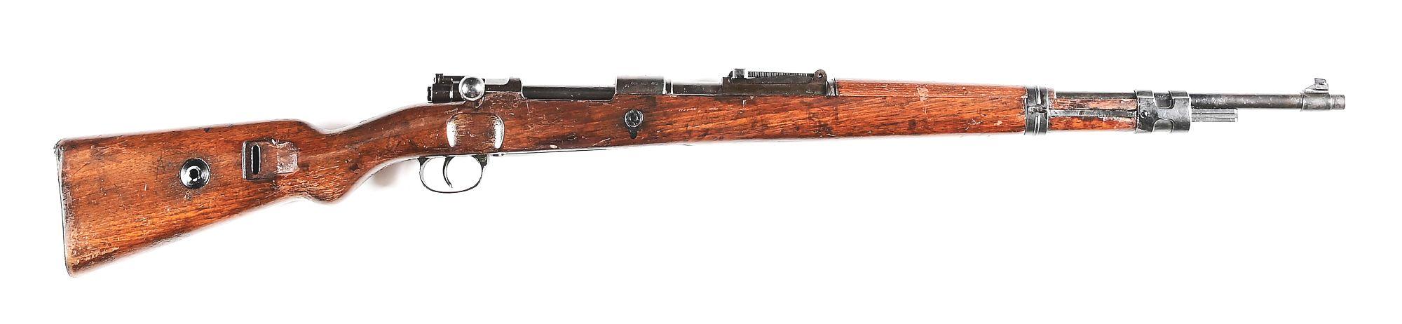 (C) SS TOTENKOPF MARKED BNZ 41 CODE K98 BOLT ACTION RIFLE.