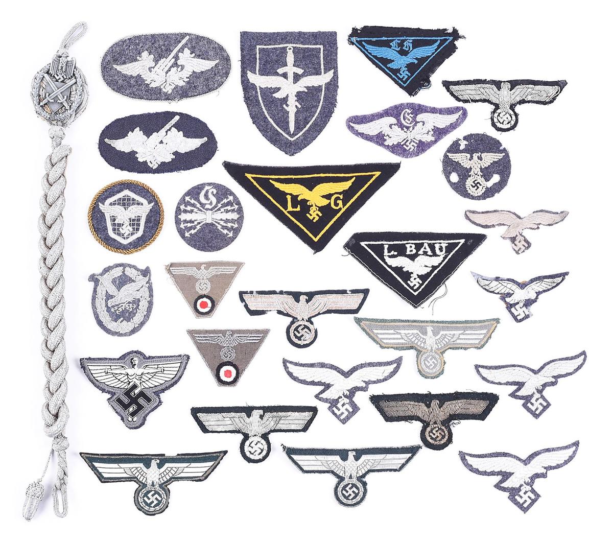 GERMAN WWII HEER AND LUFTWAFFE INSIGNIA.