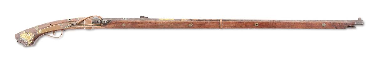 (A) JAPANESE TANEGASHIMA MATCHLOCK RIFLE.