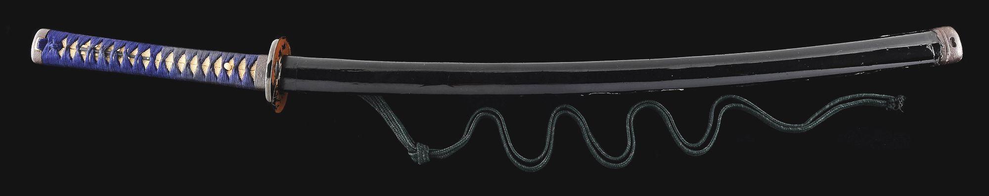 A MUMEI KATANA WITH ATTRIBUTION TO 6TH GENERATION HIZEN TADAYOSHI, IN KOSHIRAE.