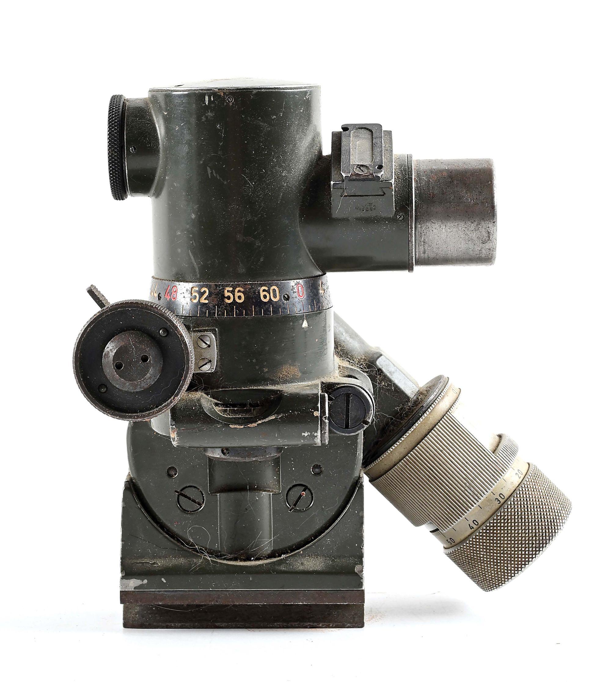 FINE ORIGINAL GERMAN WWII MG-34 (MGZ) MACHINE GUN LAFETTE TRIPOD OPTIC SCOPE.