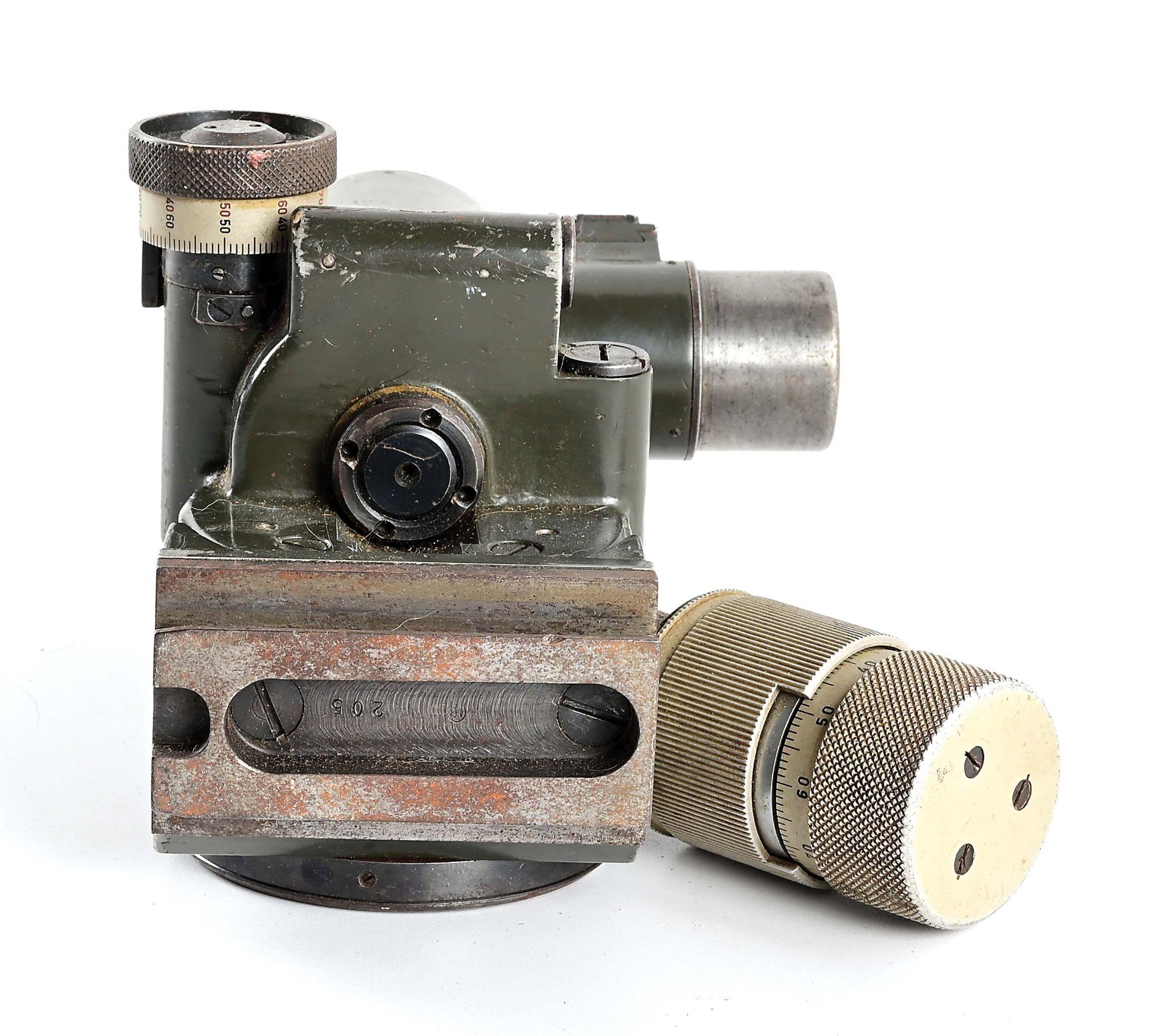 FINE ORIGINAL GERMAN WWII MG-34 (MGZ) MACHINE GUN LAFETTE TRIPOD OPTIC SCOPE.