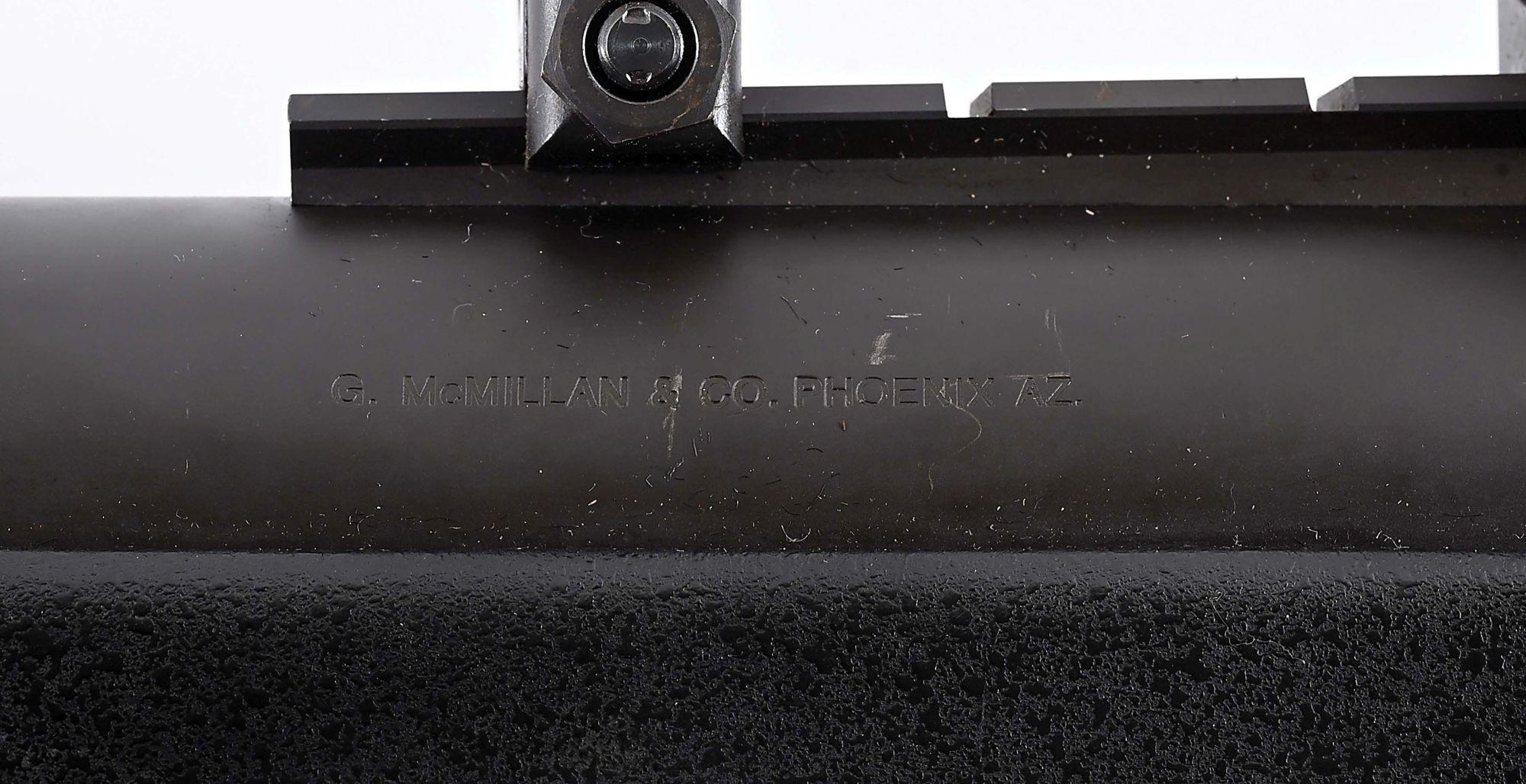(M) G. MCMILLAN & CO. M87 LONG RANGE BOLT ACTION SINGLE SHOT .50 BMG RIFLE.