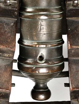 PAIR OF SIGNAL CANNONS ON CARRIAGES