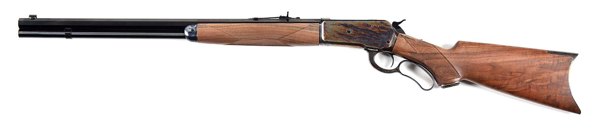 (M) DELUXE WINCHESTER 1886 LEVER ACTION RIFLE.