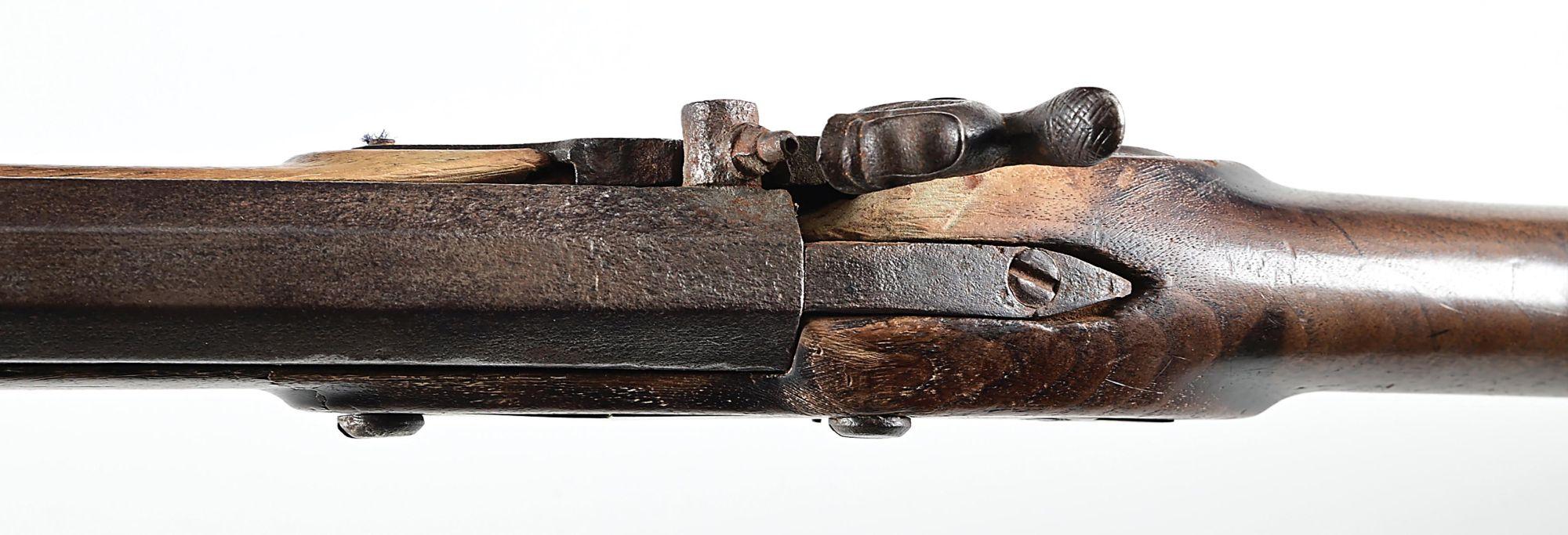 (A) RARE TYPE II VIRGINIA MANUFACTORY PERCUSSION CONVERTED RIFLE DATED 1817.