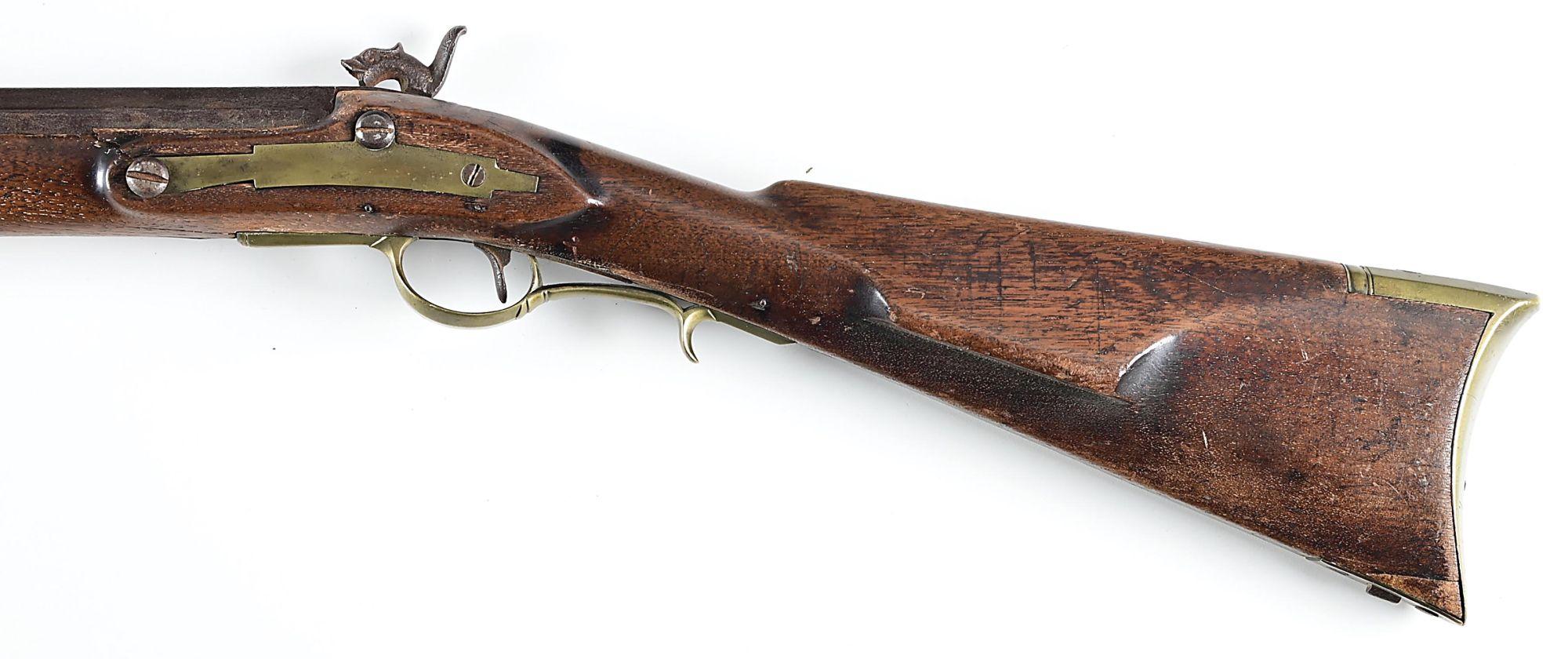 (A) RARE TYPE II VIRGINIA MANUFACTORY PERCUSSION CONVERTED RIFLE DATED 1817.
