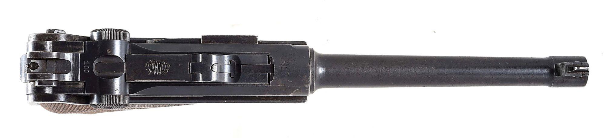 (C) 1917 DATED DWM MODEL 1914 NAVY LUGER SEMI AUTOMATIC PISTOL.