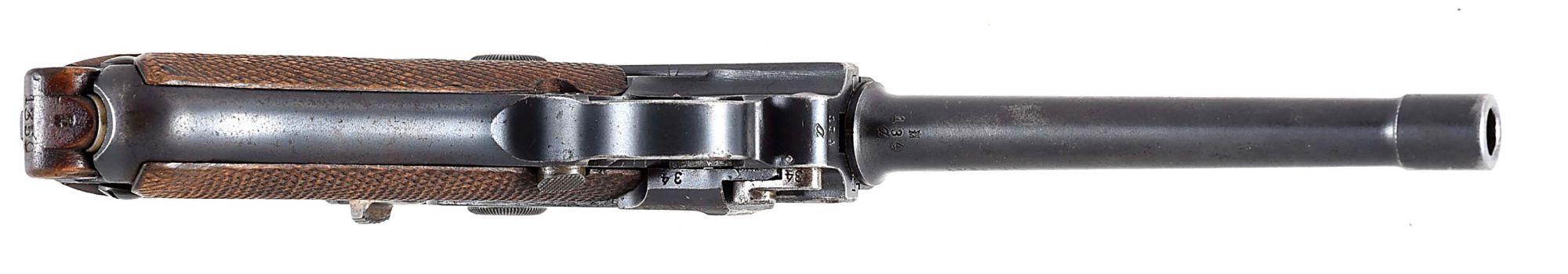 (C) 1917 DATED DWM MODEL 1914 NAVY LUGER SEMI AUTOMATIC PISTOL.