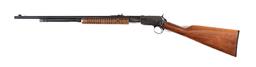 (C) LATE WINCHESTER MODEL 90 ROUND BARREL SLIDE ACTION RIFLE IN .22 WRF.