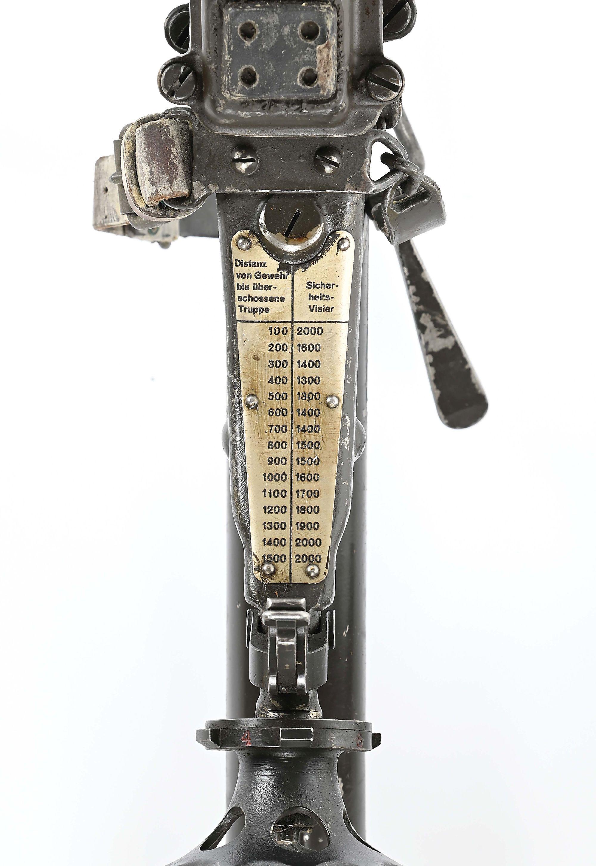 OUTSTANDING SWISS MG-11 MAXIM MACHINE GUN TRIPOD IN ORIGINAL CRATE WTH ADAPTERS FOR MAXIM AND VICKER
