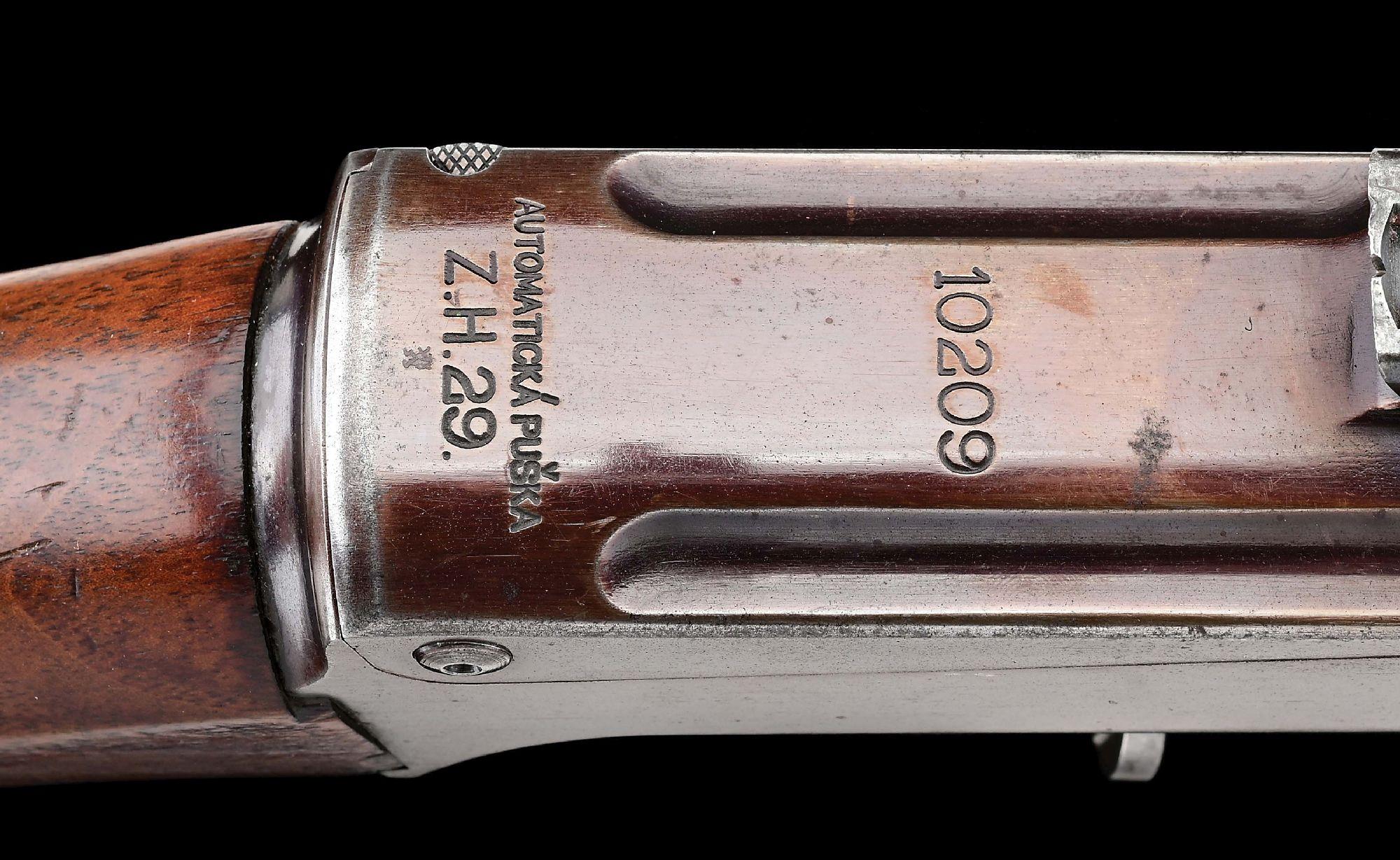(C) RARE AND HIGHLY DESIRABLE CZECH CZ ZH-29 SEMI-AUTOMATIC RIFLE.