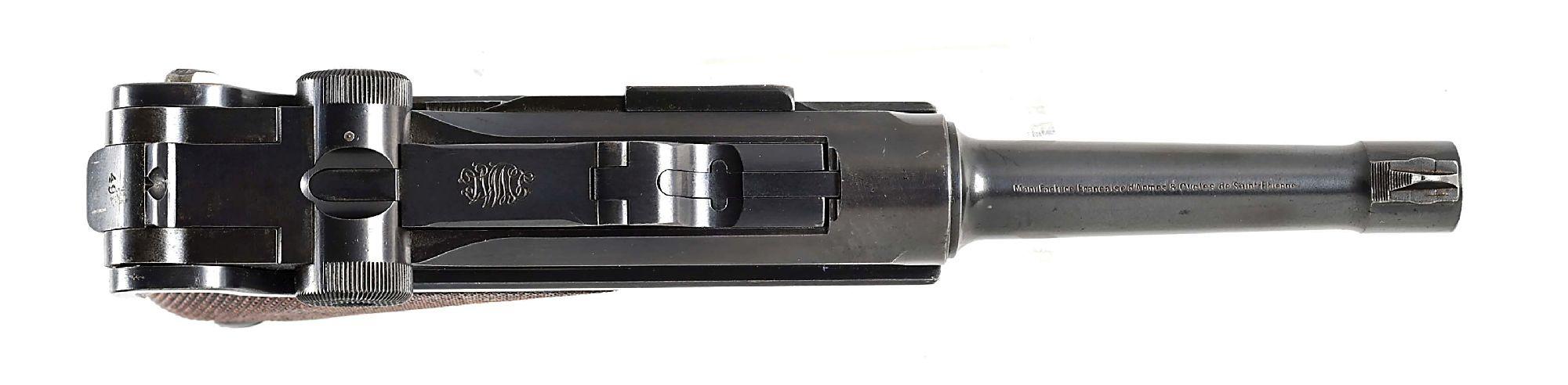 (C) RARE MANUFRANCE IMPORTER MARKED BARREL DWM 1906 COMMERCIAL LUGER.