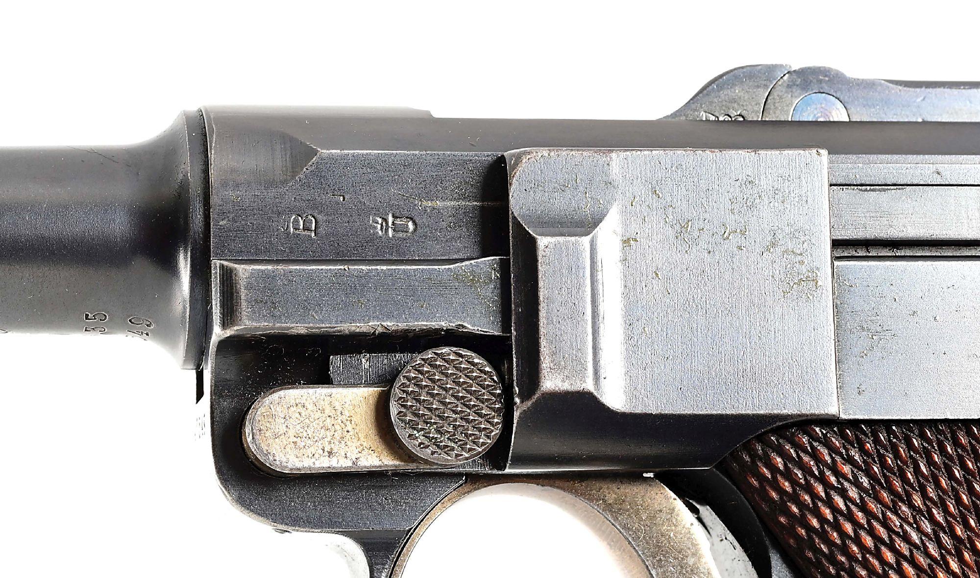 (C) RARE MANUFRANCE IMPORTER MARKED BARREL DWM 1906 COMMERCIAL LUGER.
