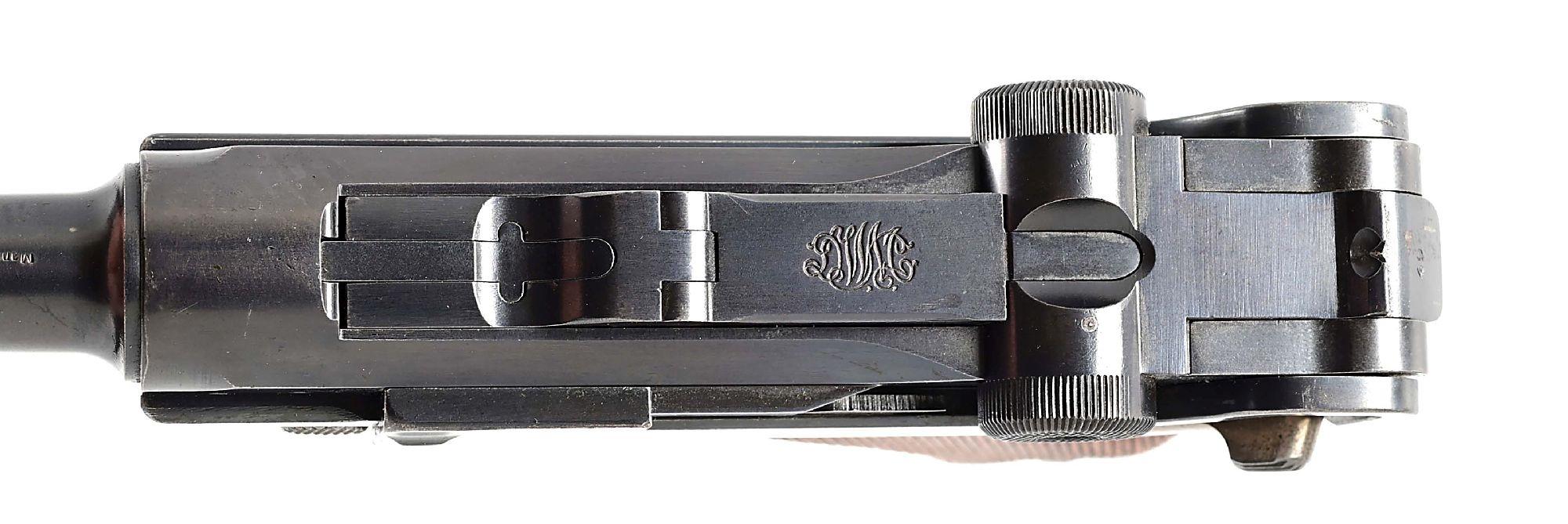 (C) RARE MANUFRANCE IMPORTER MARKED BARREL DWM 1906 COMMERCIAL LUGER.