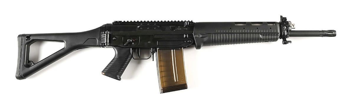(M) EXTREMELY RARE AND FINE SIG SAUER 751P SAPR .308 WINCHESTER SEMI-AUTOMATIC RIFLE IN CASE, WITH A