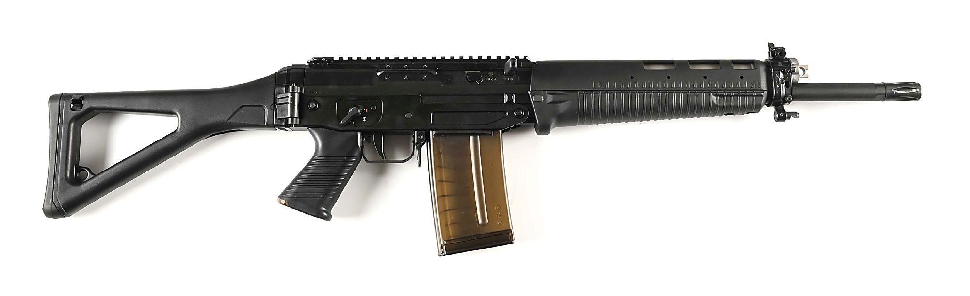 (M) EXTREMELY RARE AND FINE SIG SAUER 751P SAPR .308 WINCHESTER SEMI-AUTOMATIC RIFLE IN CASE, WITH A