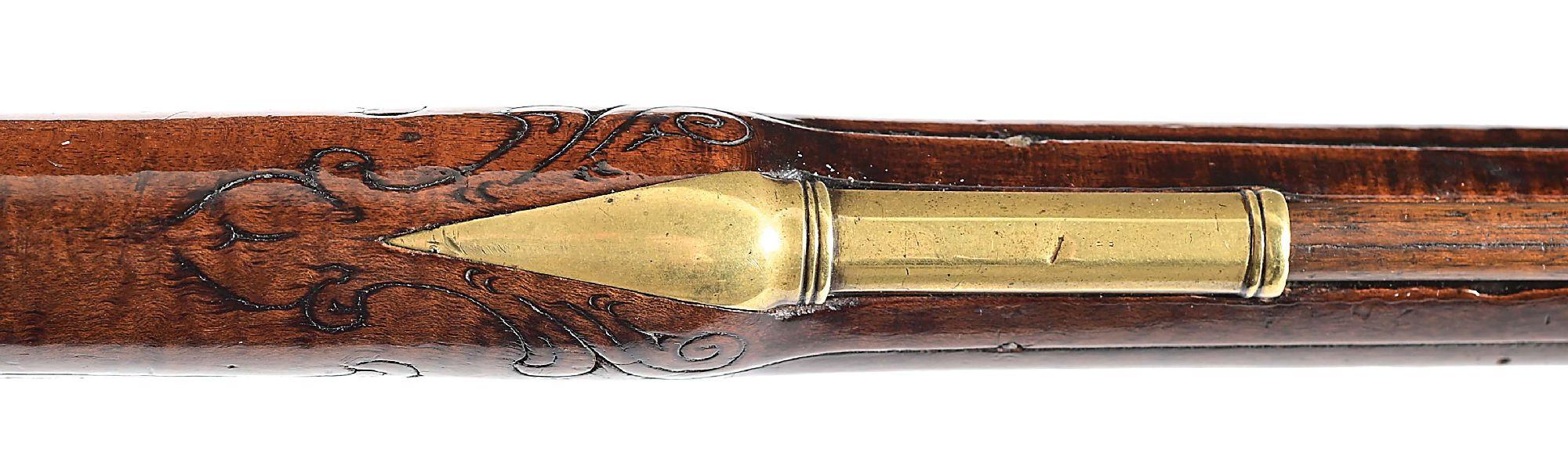(A) BUCKS COUNTY FLINTLOCK KENTUCKY RIFLE ATTRIBUTED TO JOHN SHULER.