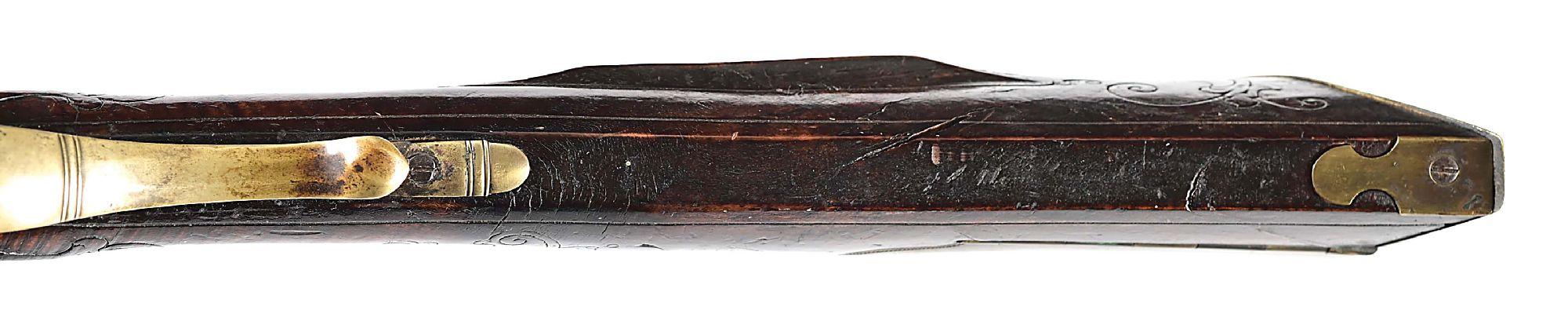 (A) BUCKS COUNTY FLINTLOCK KENTUCKY RIFLE ATTRIBUTED TO JOHN SHULER.
