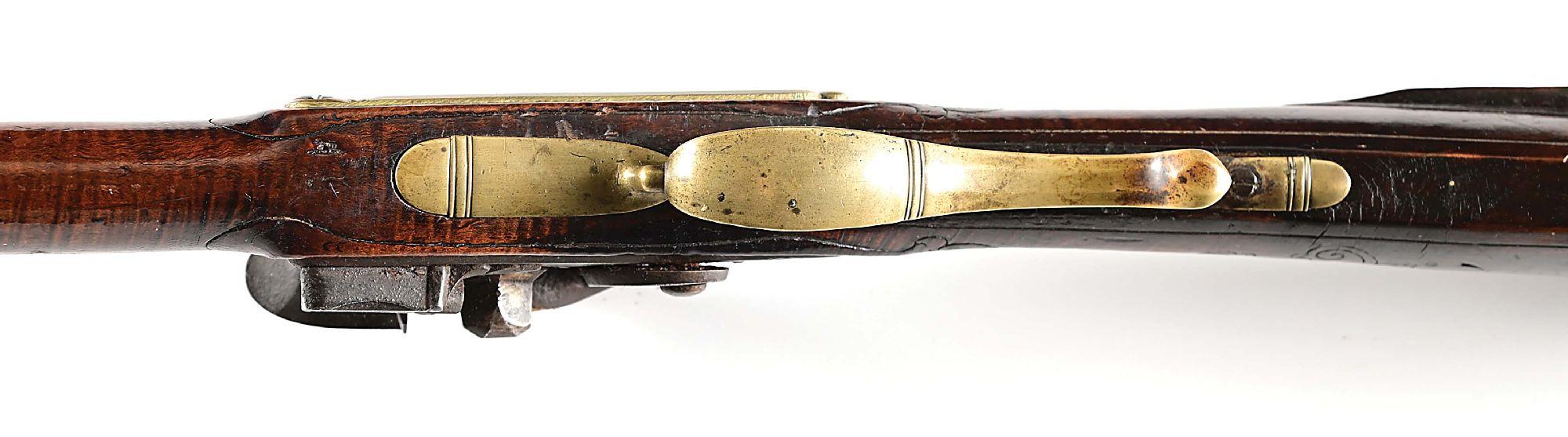 (A) BUCKS COUNTY FLINTLOCK KENTUCKY RIFLE ATTRIBUTED TO JOHN SHULER.