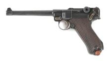 (C) RARE STOEGER MARKED DWM MODEL 1920 AMERICAN EAGLE COMMERCIAL LUGER WITH 6" BARREL.