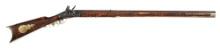 (A) STEMBRIDGE STUDIO MARKED FLINTLOCK KENTUCKY RIFLE USED IN MAN OF CONQUEST AND FIGHTING KENTUCKIA