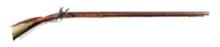 (A) RELIEF CARVED BERKS COUNTY FLINTLOCK KENTUCKY RIFLE, EX. JOE KINDIG JR.