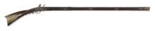 (A) GOLCHER SIGNED FLINTLOCK KENTUCKY RIFLE, EX. KINDIG COLLECTION.