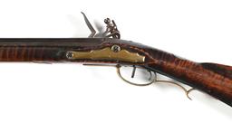 (A) FLINTLOCK KENTUCKY RIFLE.