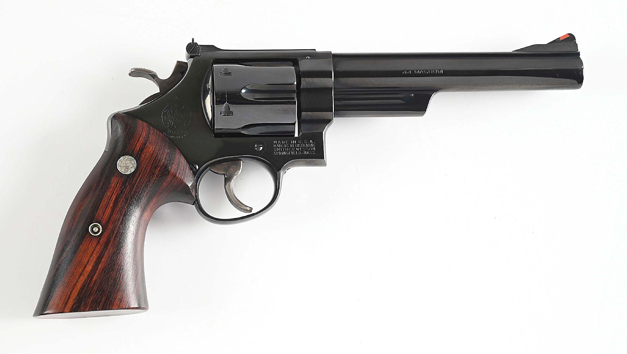 (C) SMITH & WESSON PRE-MODEL 29 .44 MAGNUM DOUBLE ACTION REVOLVER.