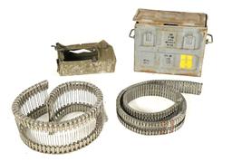 LOT OF LINKS AND FEED CHUTES FOR THE M60 AND 20MM VULCAN.