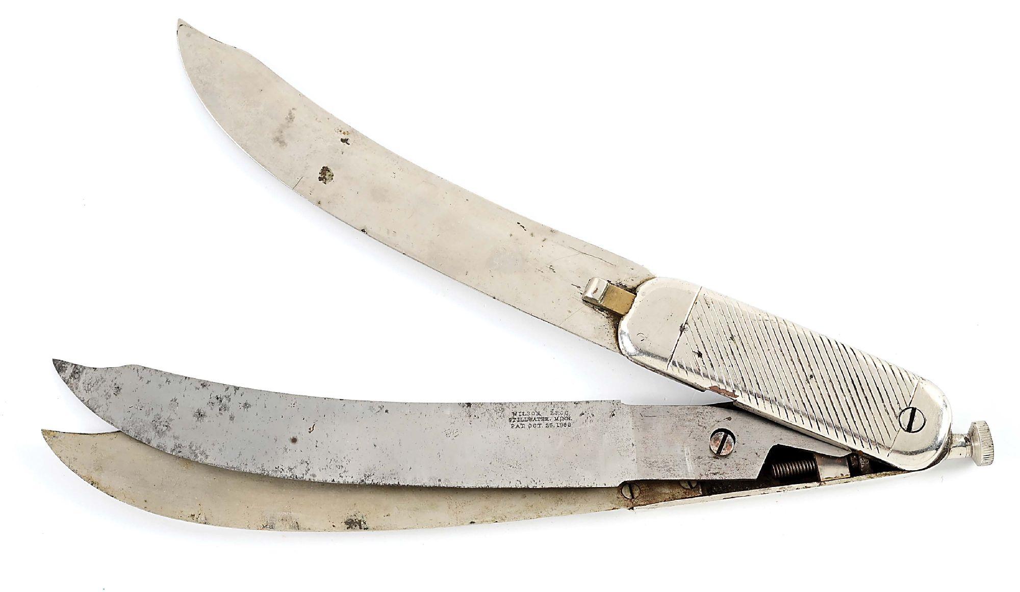 LATE 19TH CENTURY WILSON BROS SKINNING KNIFE.
