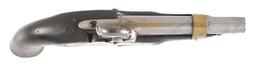 (A) US M1842 NAVY PERCUSSION PISTOL BY AMES DATED 1844.