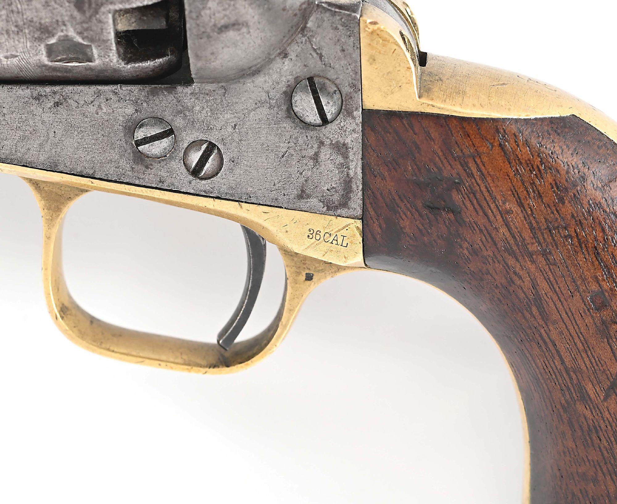 (A) EARLY COLT 1861 NAVY SINGLE ACTION PERCUSION REVOLVER.