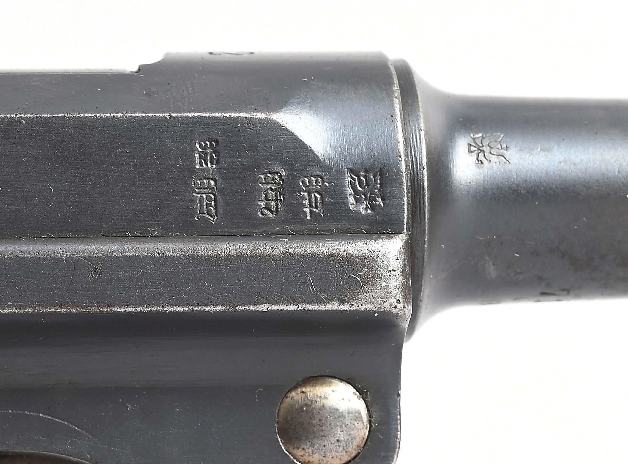 (C) UNIT MARKED 1912 ERFURT P.08 SEMI-AUTOMATIC PISTOL.