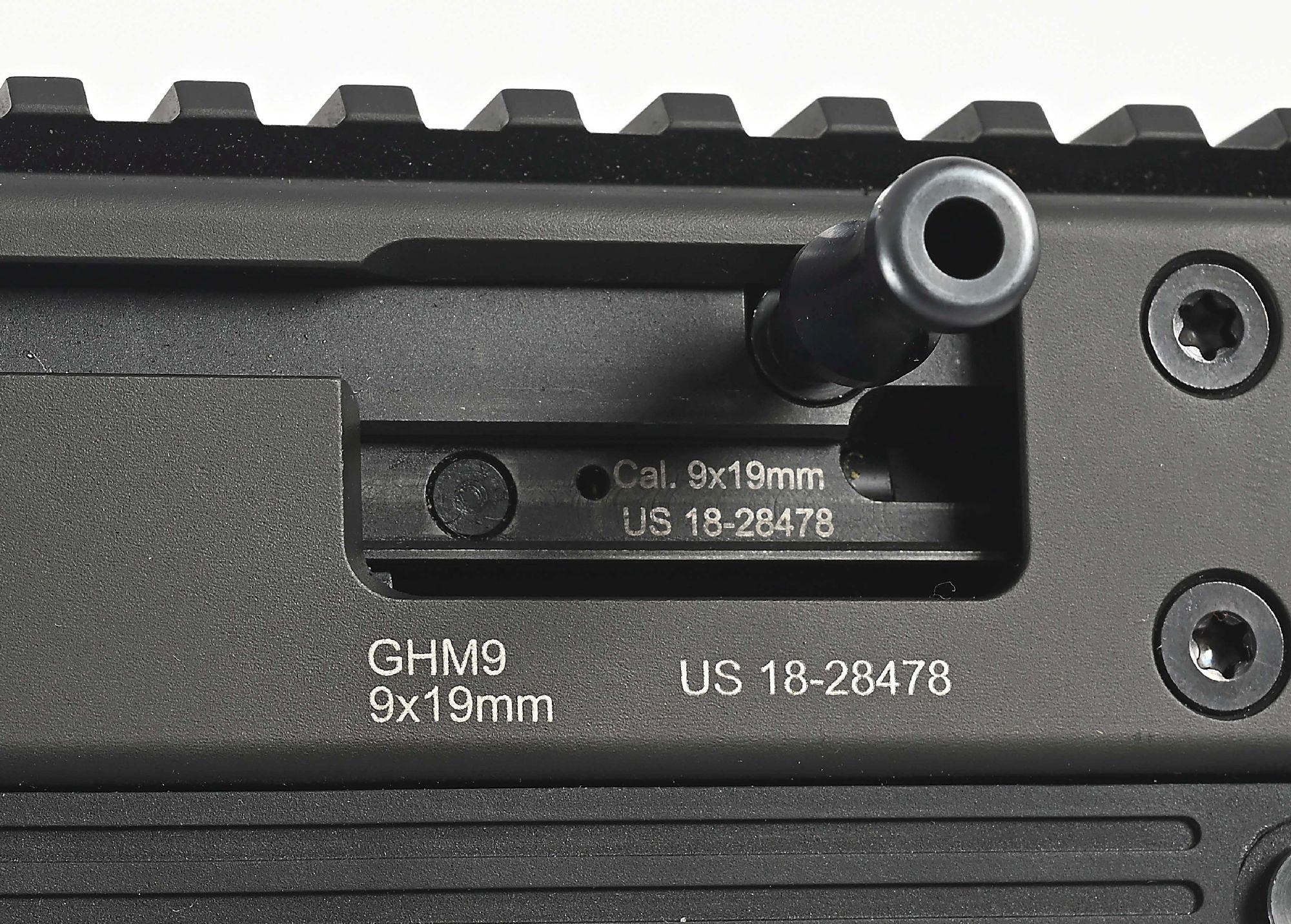 (M) B&T GHM9 9MM SEMI-AUTOMATIC PISTOL WITH CASE AND ACCESSORIES.
