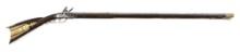 (A) FLINTLOCK KENTUCKY RIFLE SIGNED "H. ELWELL".